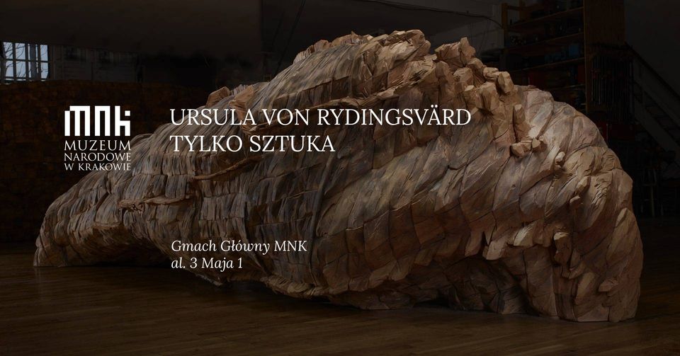 Plakat dotyczący spotkania z Ursulą von Rydingsvard
