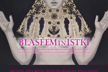 Plakat dotyczący wystawy "BLASFEMinISTKI"