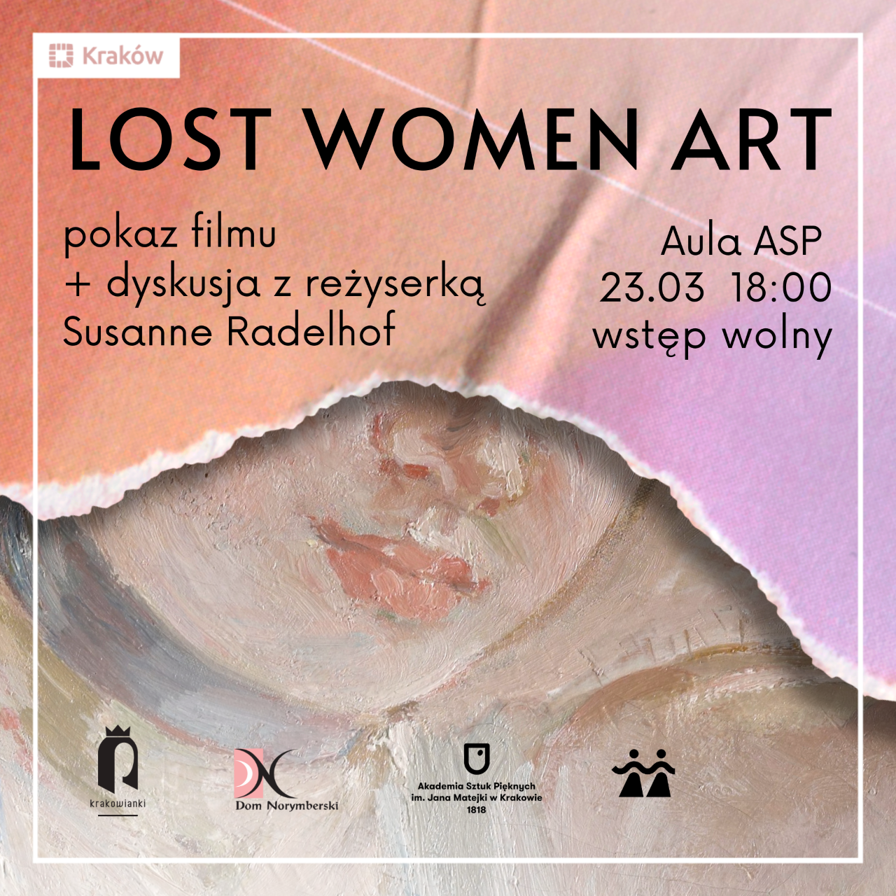 Plakat z napido pokazu filmu Lost Women Art